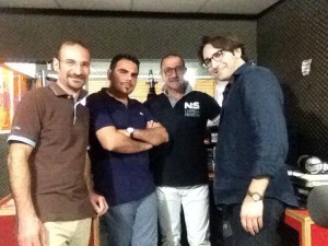 Uno scatto realizzato dentro lo studio principale di RadioCity durante la diretta di ieri sera, mercoledì 11 giugno. Oltre che ad Enzo Distefano e Andrea Di Bella (a destra), anche Nino Distefano ed il conduttore radiofonico "Rais"