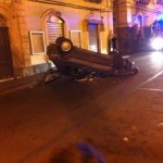 Paternò, auto guidata da romeno capottata in Via Vitt. Emanuele