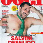 Matteo Salvini nudo per il settimanale “Oggi”