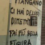 Paternò, murales contro il sindaco in via G.B. Nicolosi