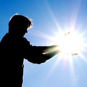 Man control the sun. Conceptual design.