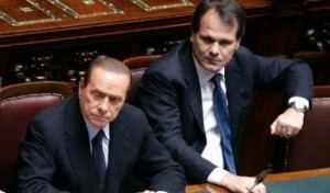 Saverio Romano insieme a Silvio Berlusconi quando ricopriva la carica di ministro per l'Agricoltura nel centrodestra.
