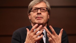 Vittorio Sgarbi, assessore regionale ai beni Culturali in Sicilia.