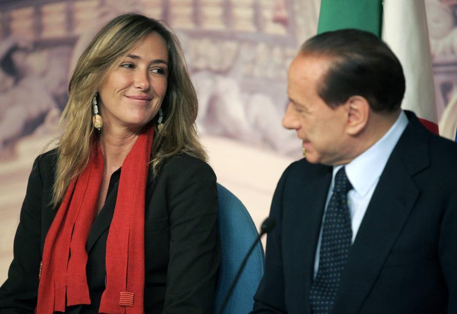 Stefania Prestigiacomo e Silvio Berlusconi