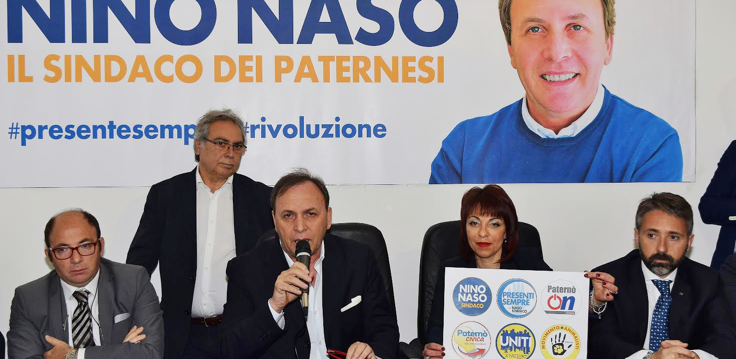 Un momento della conferenza stampa di ieri. Da sinistra: Giuseppe Gulisano, Franco Tomasello, Nino Naso, Natalina Tempesta e Vito Rau.