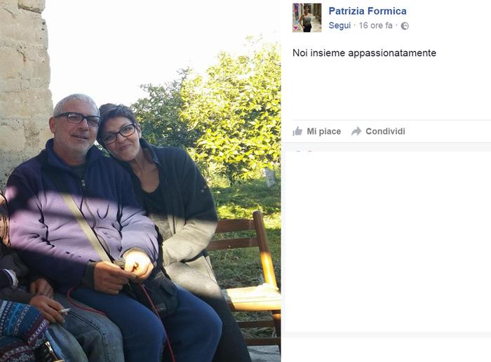 Una foto tratta dal profilo Facebook di Patrizia Formica mostra un post insieme a Salvatore Pirronello, di 53 anni durante l'ultima gita.'+++ATTENZIONE LA FOTO NON PUO' ESSERE PUBBLICATA O RIPRODOTTA SENZA L'AUTORIZZAZIONE DELLA FONTE DI ORIGINE CUI SI RINVIA+++