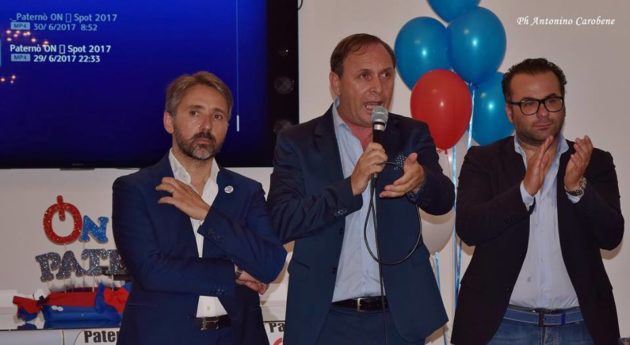 Da sinistra: Vito Rau, il sindaco Nino Naso e il vicesindaco Ignazio Mannino