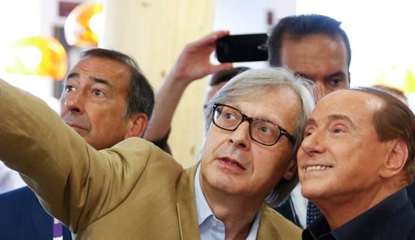 Sgarbi e Berlusconi