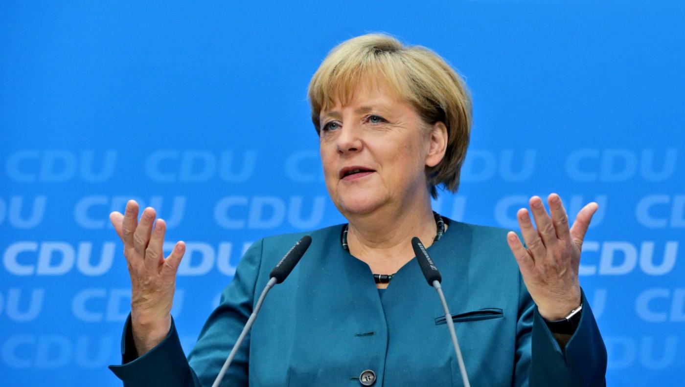 Angela Merkel, per la quarta volta eletta cancelliere tedesco. (AP Photo/Matthias Schrader)
