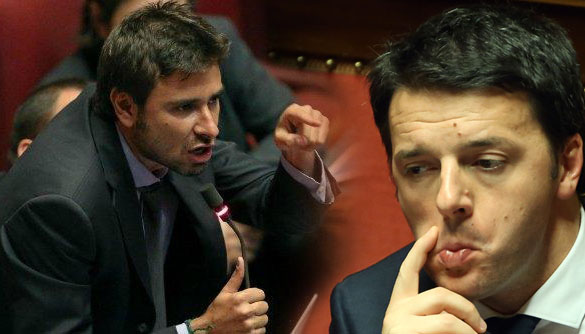 Alessandro Di Battista e Matteo Renzi