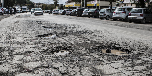 07/03/2018 Roma, buche nelle strade della città in seguito a i giorni di maltempo