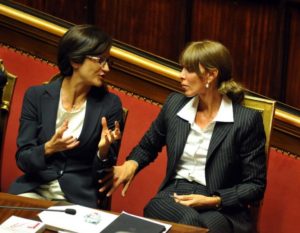 Mariastella Gelmini e Annamaria Bernini, nuove capogruppo di Camera e Senato di Forza Italia. Sostituiscono rispettivamente Renato Brunetta e Paolo Romani.