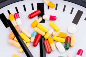 colorful capsules on dial