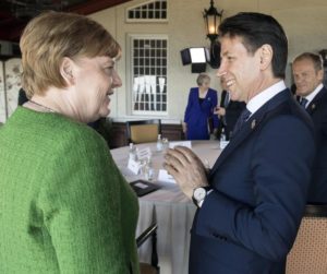 Angela Merkel e Giuseppe Conte