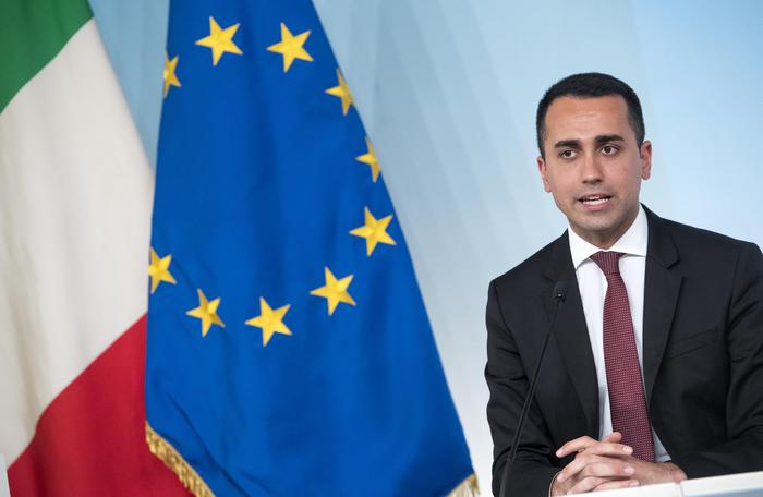 Welfare Minister Luigi Di Maio during a press conference after a Council of Minister on the so called "Dignity Decree" at Chigi Palace in Rome, 3 July 2018. ANSA/CLAUDIO PERI