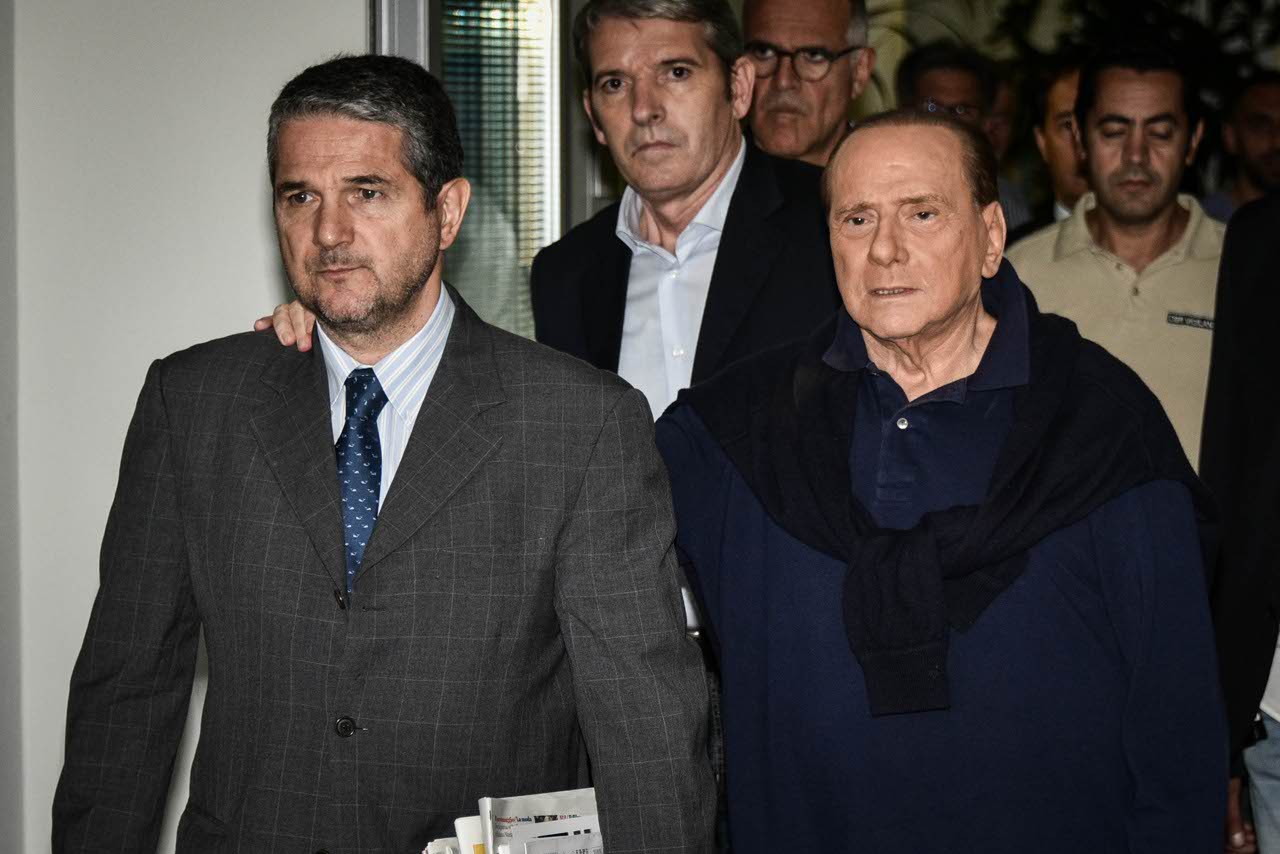 Silvio Berlusconi al San Raffaele