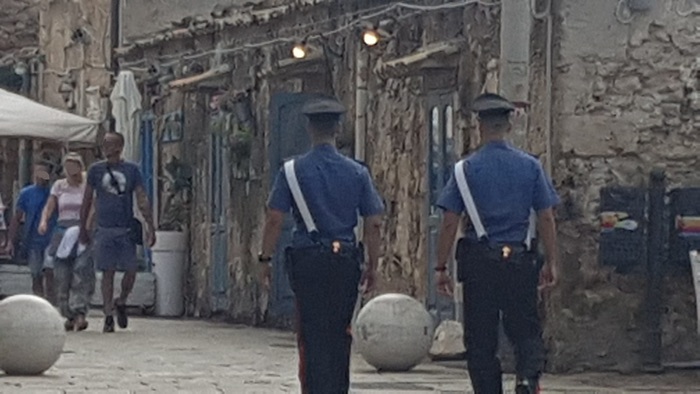 Carabinieri a Marzamemi