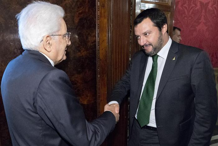 Mattarella con Salvini