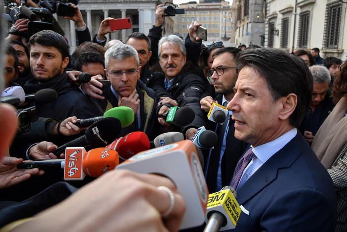 Il presidente del Consiglio Giuseppe Conte.