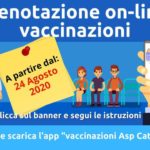 Vaccini: Asp Catania, già arrivate 1.410 prenotazioni online