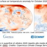 Clima: ottobre 2020 il terzo più caldo della storia