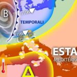 Meteo. Spinta anticiclonica africana verso il Sud, temporali al Nord